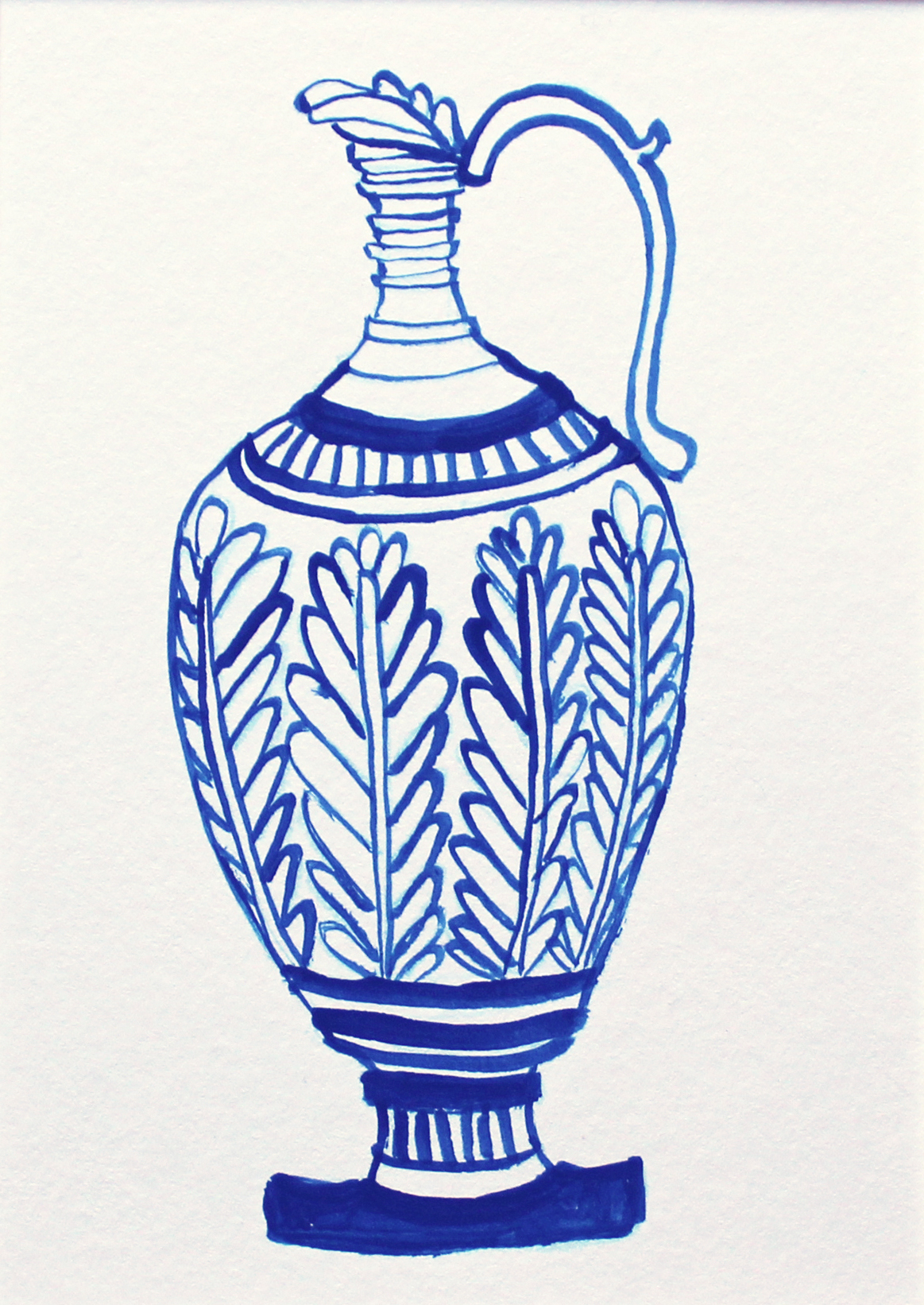 Blue Pot - No. 1 - Original Painting
