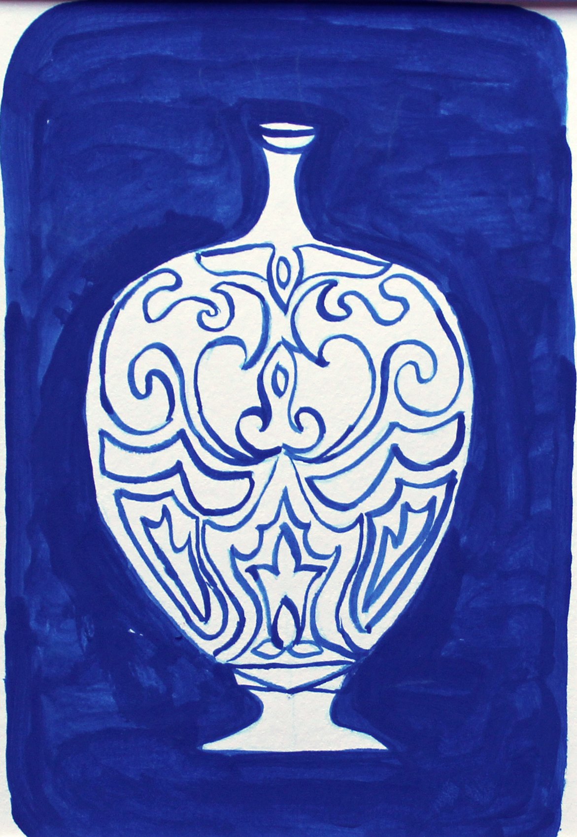 Blue Pot - No. 2 - Original Painting