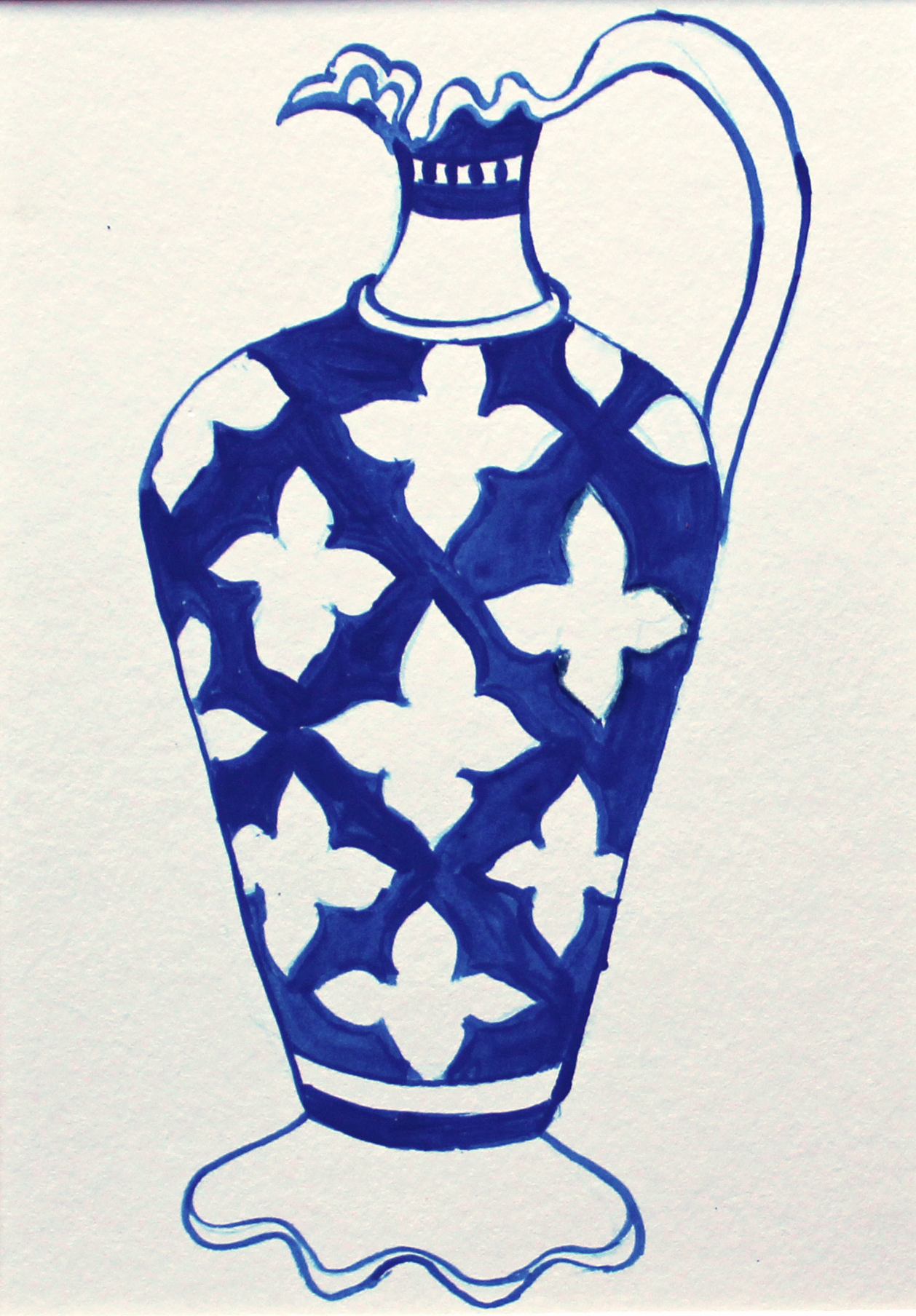 Blue Pot - No. 4 - Original Painting