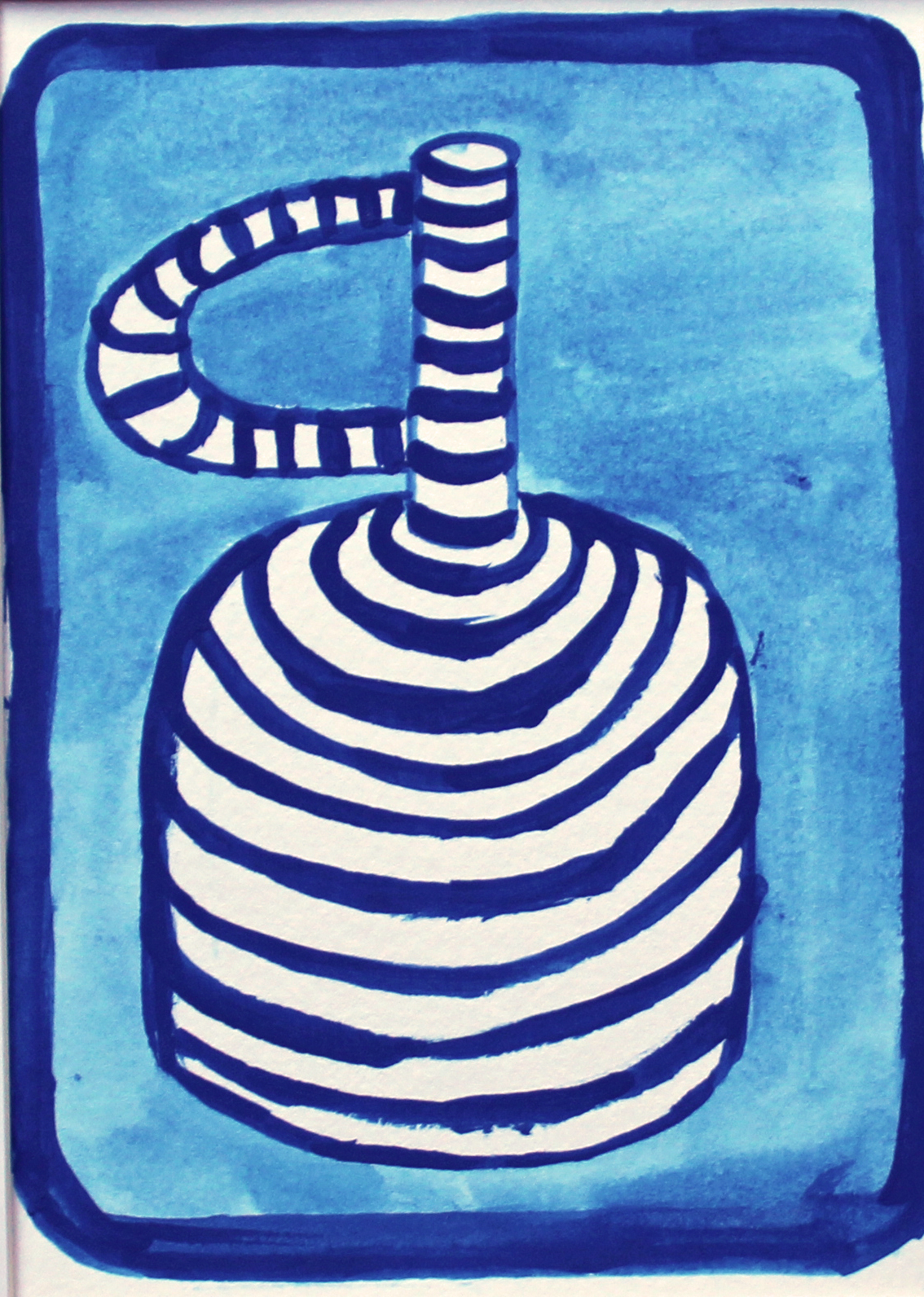 Blue Pot - No. 5 - Original Painting