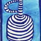 Blue Pot - No.05 - Fine Art Print