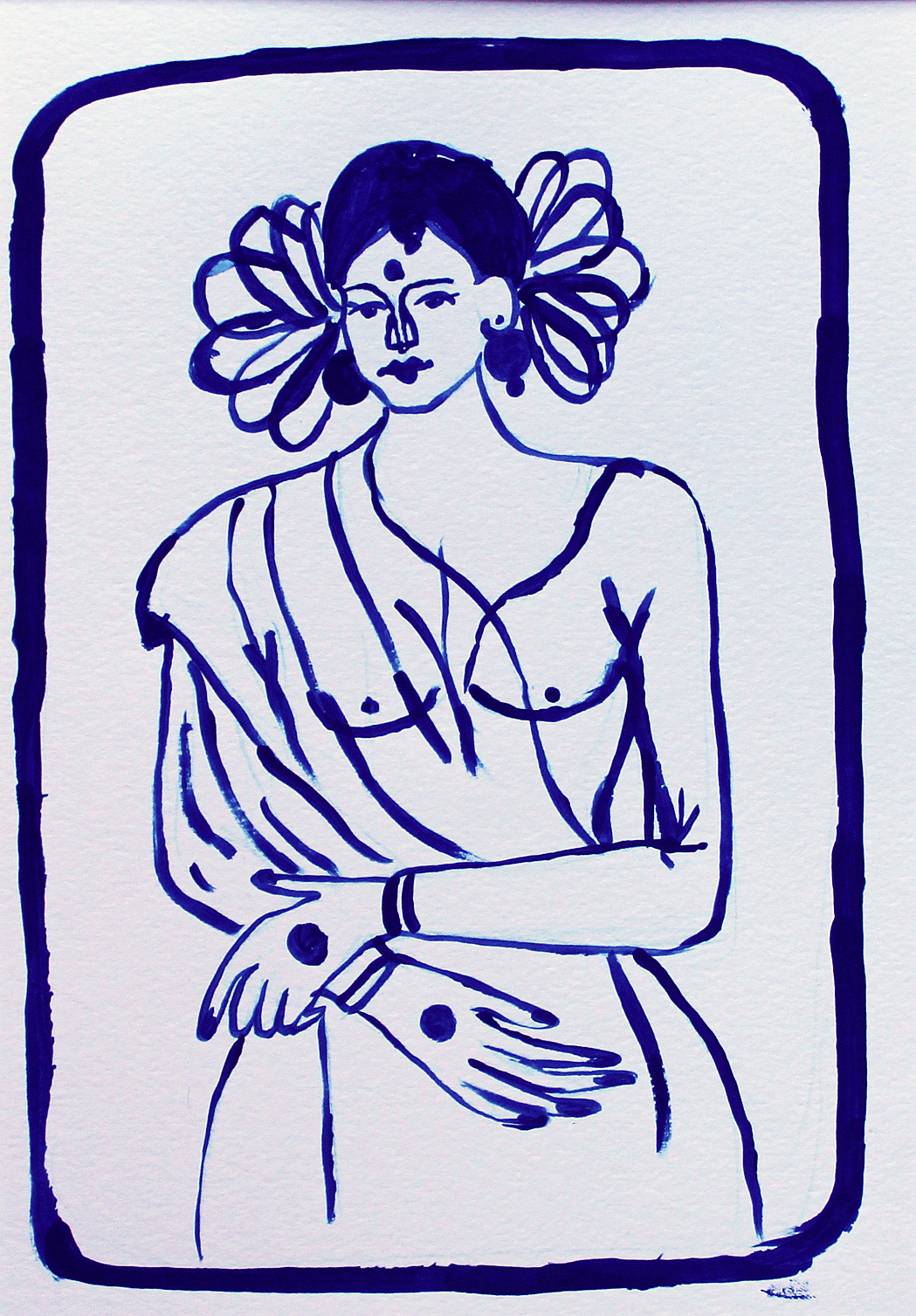 Lady in Blue  No. 05 - Fine Art Print