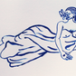 Lady in Blue  No. 03 - Fine Art Print