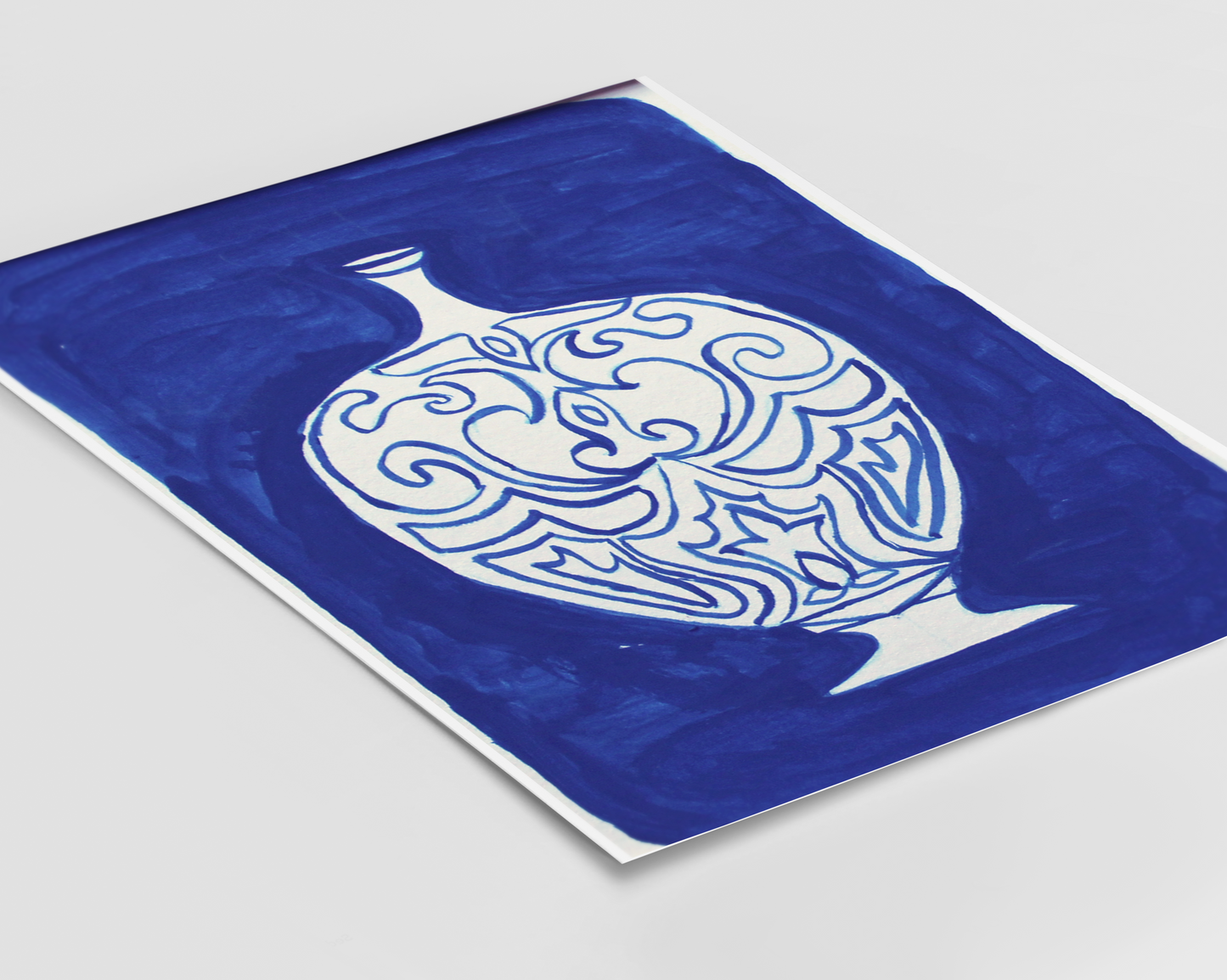 Blue Pot - No.02 - Fine Art Print