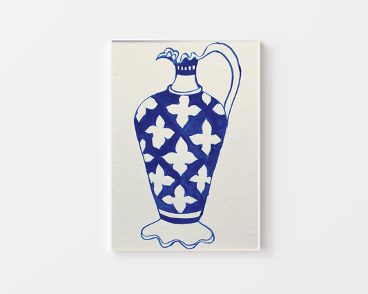 Blue Pot - No.04 - Fine Art Print