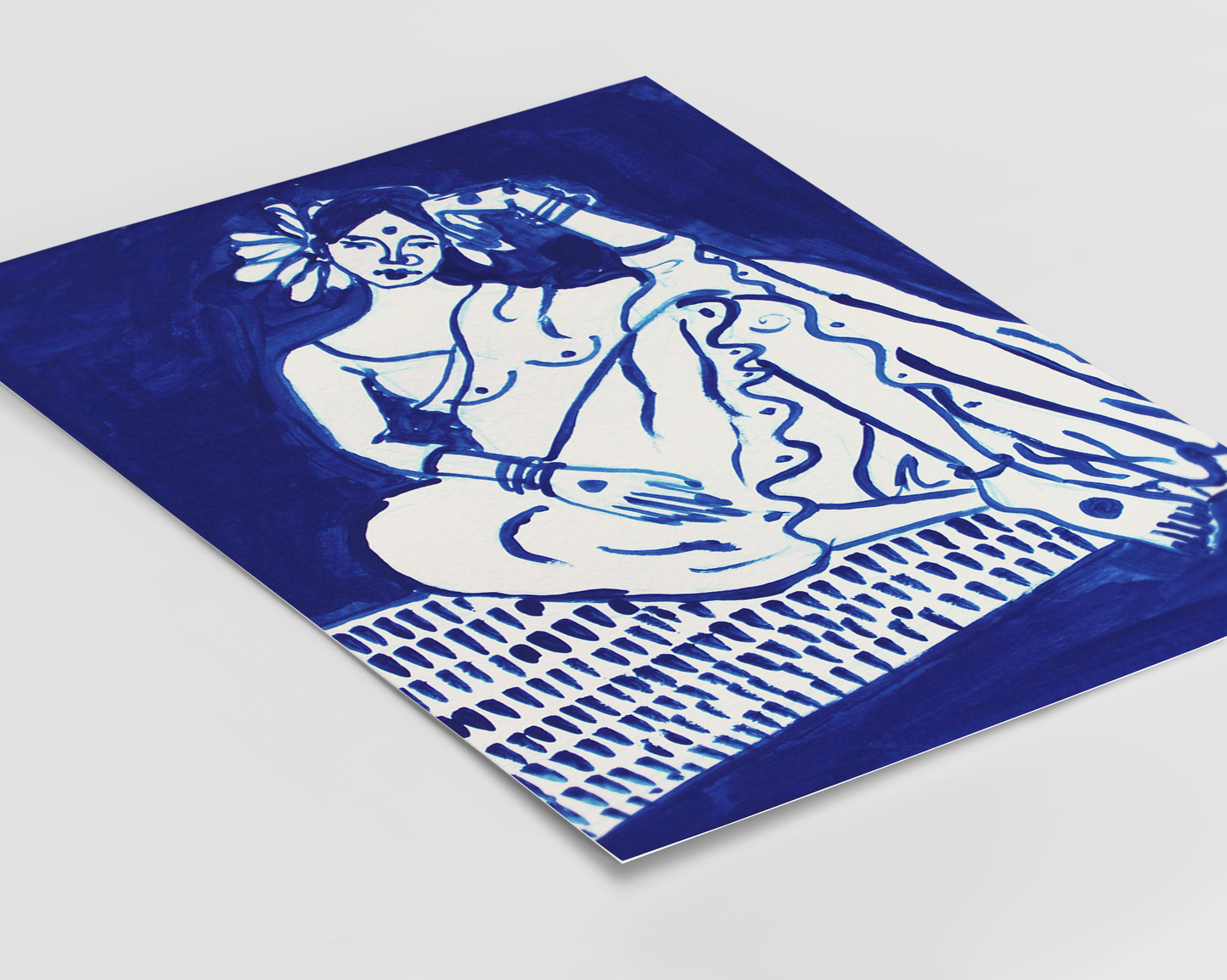Lady in Blue  No. 02 - Fine Art Print