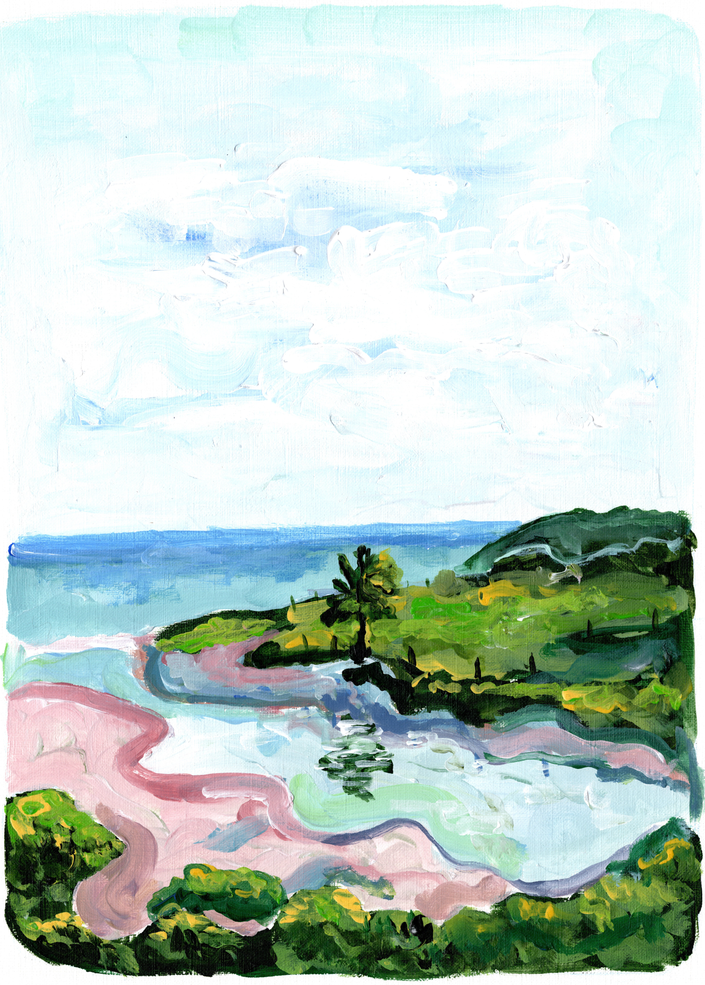 Sitges by the Beach - No. 12 - Original Painting